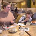 Harry gets some doughnuts with strawberries, Pizza and Pasta in Bury St. Edmunds, Suffolk - 30th October 2022