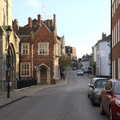 Looking down Angel Hill towards Crown Street, Pizza and Pasta in Bury St. Edmunds, Suffolk - 30th October 2022