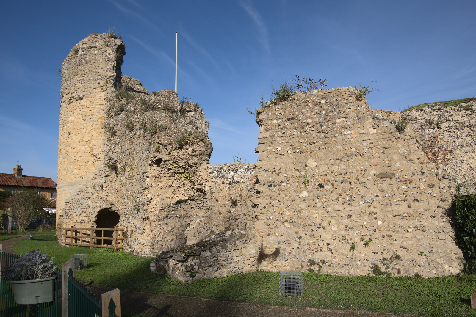 A Postcard from Bungay, Suffolk - 2nd November 2022: Bigod's Bungay castle