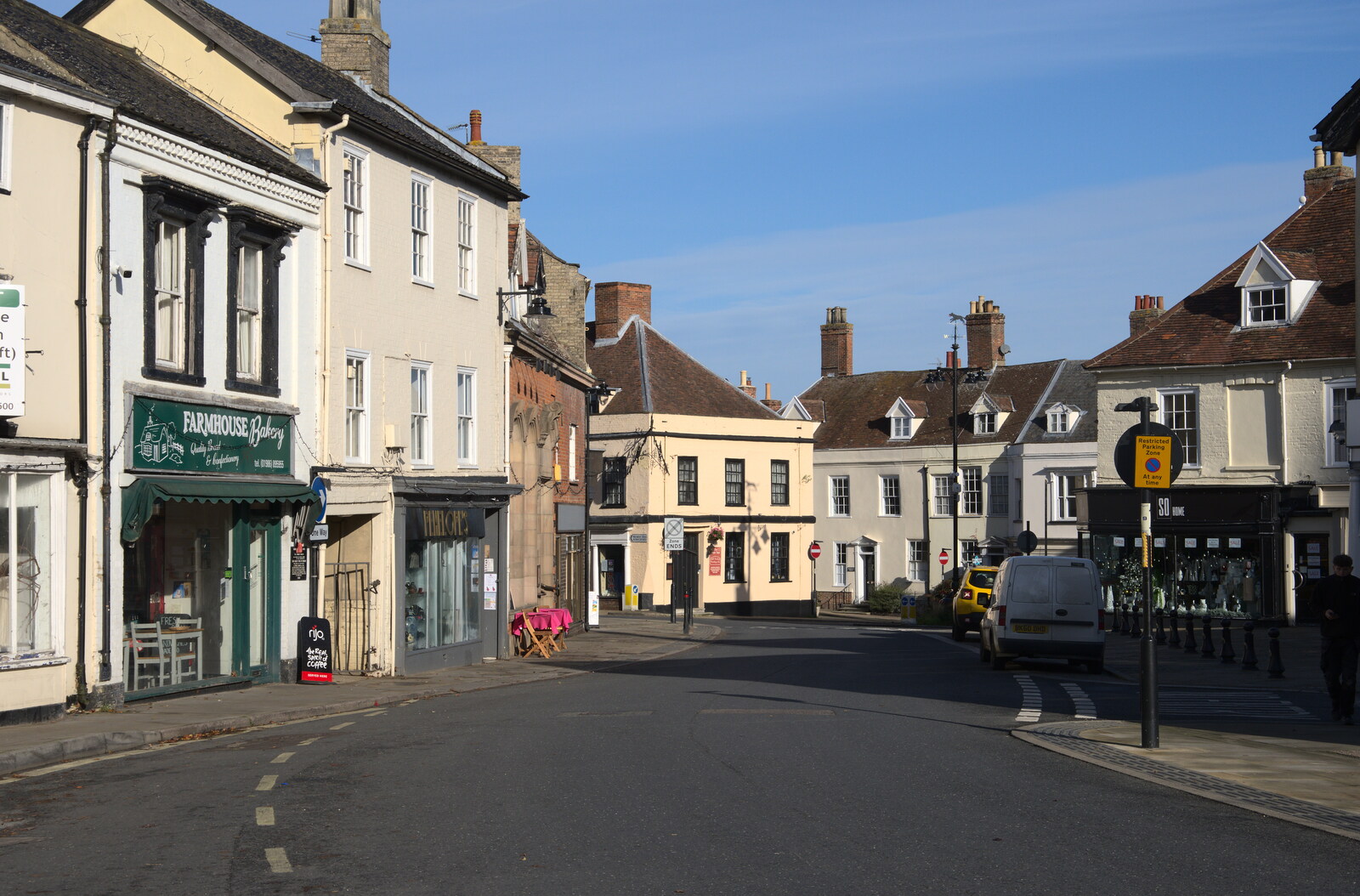 A Postcard from Bungay, Suffolk - 2nd November 2022: Looking up St. Mary's Street