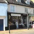 Isobel outside the Recycled Weasel, A Postcard from Bungay, Suffolk - 2nd November 2022