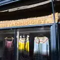 The remains of a Victorian sign on a shop, A Postcard from Bungay, Suffolk - 2nd November 2022