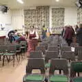 Isobel heads back through the village hall, Palgrave Players do Jack the Ripper, The Village Hall, Botesdale, Suffolk - 4th November 2022