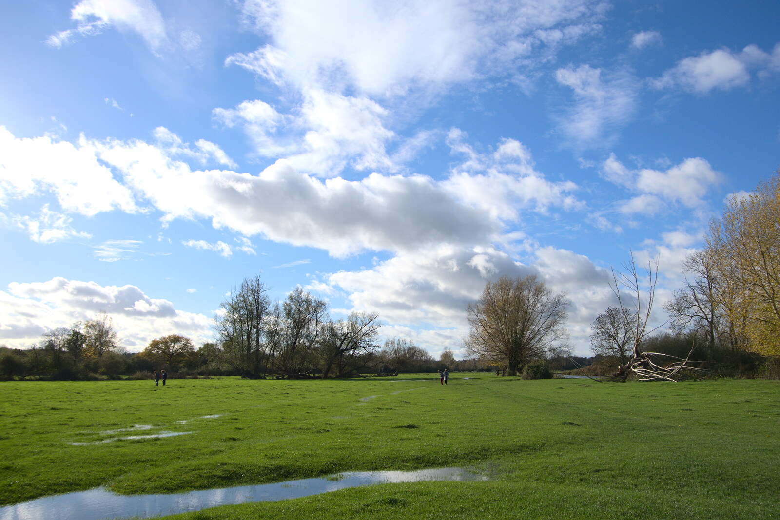 A Postcard from Flatford and Dedham, Suffolk and Essex, 9th November 2022: The view towards Dedham 