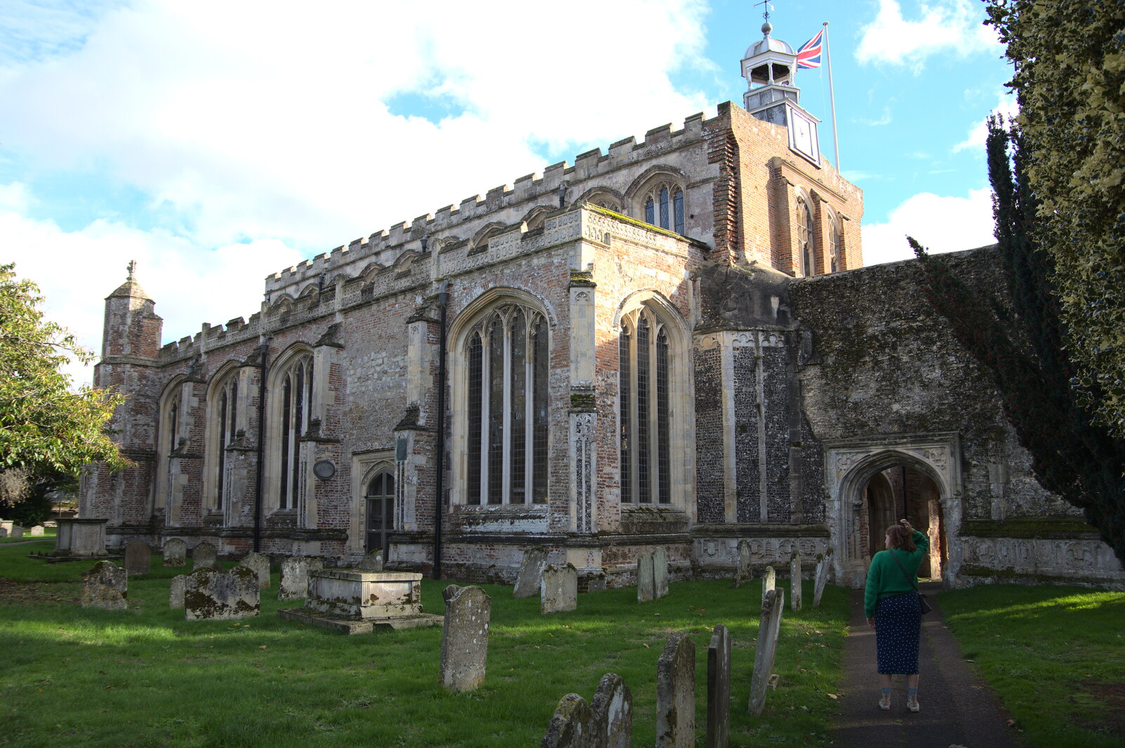 A Postcard from Flatford and Dedham, Suffolk and Essex, 9th November 2022: St. Mary the Virgin in East Bergholt
