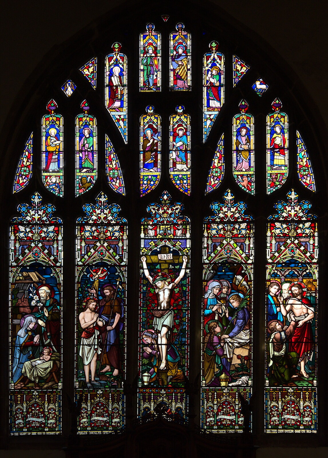 A Postcard from Flatford and Dedham, Suffolk and Essex, 9th November 2022: The end window over the altar