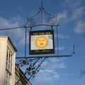A smiley sign for The Sun Inn, A Postcard from Flatford and Dedham, Suffolk and Essex, 9th November 2022