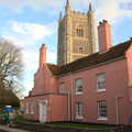 The Old Rectory, and St. Mary's church, A Postcard from Flatford and Dedham, Suffolk and Essex, 9th November 2022