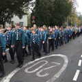 Harry's Scout massive stomps up the road, The Scouts' Remembrance Day Parade, Eye, Suffolk - 13th November 2022