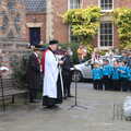 The Proctor of Eye does a speech, The Scouts' Remembrance Day Parade, Eye, Suffolk - 13th November 2022