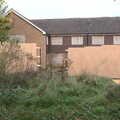 A new wooden fence goes up around Paddock House, The Scouts' Remembrance Day Parade, Eye, Suffolk - 13th November 2022