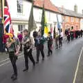 The parade returns to the Town Hall, The Scouts' Remembrance Day Parade, Eye, Suffolk - 13th November 2022