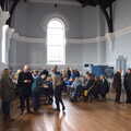 Tea and biscuits are served in the Town Hall, The Scouts' Remembrance Day Parade, Eye, Suffolk - 13th November 2022