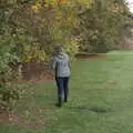 Isobel roams around looking for fungi, The Scouts' Remembrance Day Parade, Eye, Suffolk - 13th November 2022