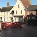 Broad Street in Eye is closed, The GSB at Wickham Skeith, Suffolk - 19th November 2022