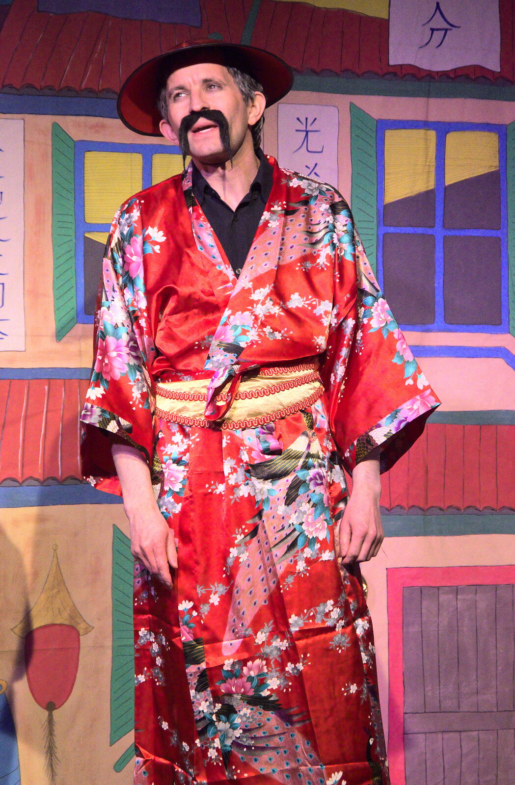The Emperor makes an appearance from Dove Players do Aladdin, Eye, Suffolk - 10th December 2022