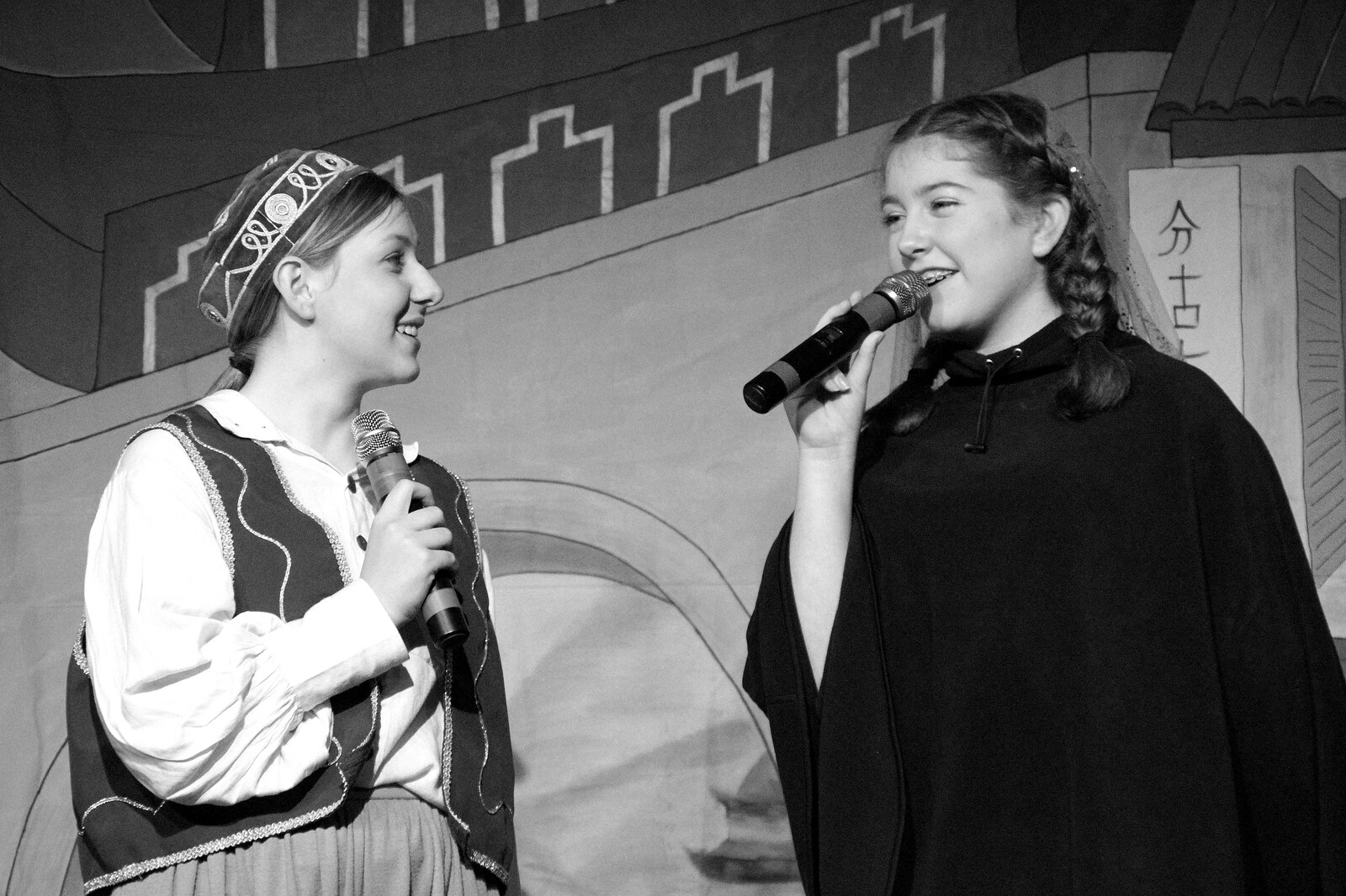 Soph and Millie as Aladdin and the princess from Dove Players do Aladdin, Eye, Suffolk - 10th December 2022