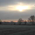 A frosty morning over the fields of Thrandeston, A Shopping Trip to Bury St. Edmunds, Suffolk - 14th December 2022