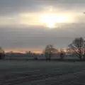 A frosty morning over the fields of Thrandeston, A Shopping Trip to Bury St. Edmunds, Suffolk - 14th December 2022