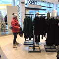 Isobel scopes out for clothes in Next, A Shopping Trip to Bury St. Edmunds, Suffolk - 14th December 2022