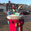 There's a crochet letterbox cover on Angel Hill, A Shopping Trip to Bury St. Edmunds, Suffolk - 14th December 2022