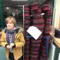 Harry stands by a huge pile of violins, The Gislingham Silver Band at Thornham and Yaxley, Suffolk - 19th December 2022