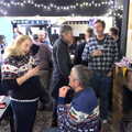 More chatting in the Cherry Tree, The Gislingham Silver Band at Thornham and Yaxley, Suffolk - 19th December 2022