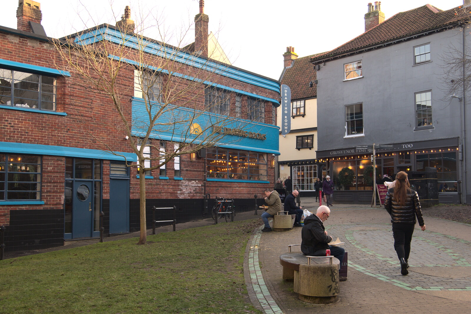 The Drawing Rooms on Pottergate from Christmas Shopping in Norwich, Norfolk - 21st December 2022