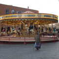 The gallopers outside the Forum, Christmas Shopping in Norwich, Norfolk - 21st December 2022
