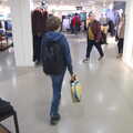 Fred roams around in Marks and Spencer, Christmas Shopping in Norwich, Norfolk - 21st December 2022