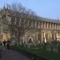 St. Stephen's church in the gathering dusk, Christmas Shopping in Norwich, Norfolk - 21st December 2022