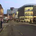 Rampant Horse Street lights up in the evening, Christmas Shopping in Norwich, Norfolk - 21st December 2022