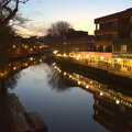 The River Wensum at sunset, Christmas Shopping in Norwich, Norfolk - 21st December 2022