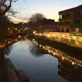 The River Wensum at sunset, Christmas Shopping in Norwich, Norfolk - 21st December 2022