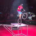 World-record UK cyclist Andrei Burton, The Hippodrome Christmas Spectacular, Great Yarmouth, Norfolk - 29th December 2022