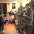 Pippa and Apple are first to arrive, A New Year's Eve Party, Brome, Suffolk - 31st December 2022