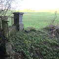 The remains of a much grander bridge over the river, Winter Walks around Brome and Hoxne, Suffolk - 2nd January 2023