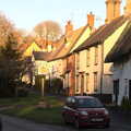 Hoxne houses in the low winter sun, Winter Walks around Brome and Hoxne, Suffolk - 2nd January 2023