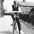 Trevor on a bike in Church Fenton, Yorkshire, The Grandad Archive, Various Locations - 7th January 2023