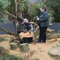 People get the meerkat experience, A Few Hours at the Zoo, Banham, Norfolk - 8th January 2023