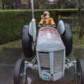 Harry drives a Little Grey Fergie, A Few Hours at the Zoo, Banham, Norfolk - 8th January 2023