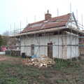 Work on the old house on Lowgate Street has stopped, A Wander around Fair Green, Diss, Norfolk - 11th January 2023
