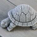 A garden tortoise is covered in ice-fur, A Frosty Walk Around Brome, Suffolk - 22nd January 2023