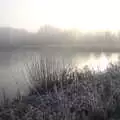 A view of the resevoir and the weak winter sun, A Frosty Walk Around Brome, Suffolk - 22nd January 2023