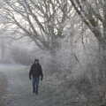 Fred walks around the fields, A Frosty Walk Around Brome, Suffolk - 22nd January 2023