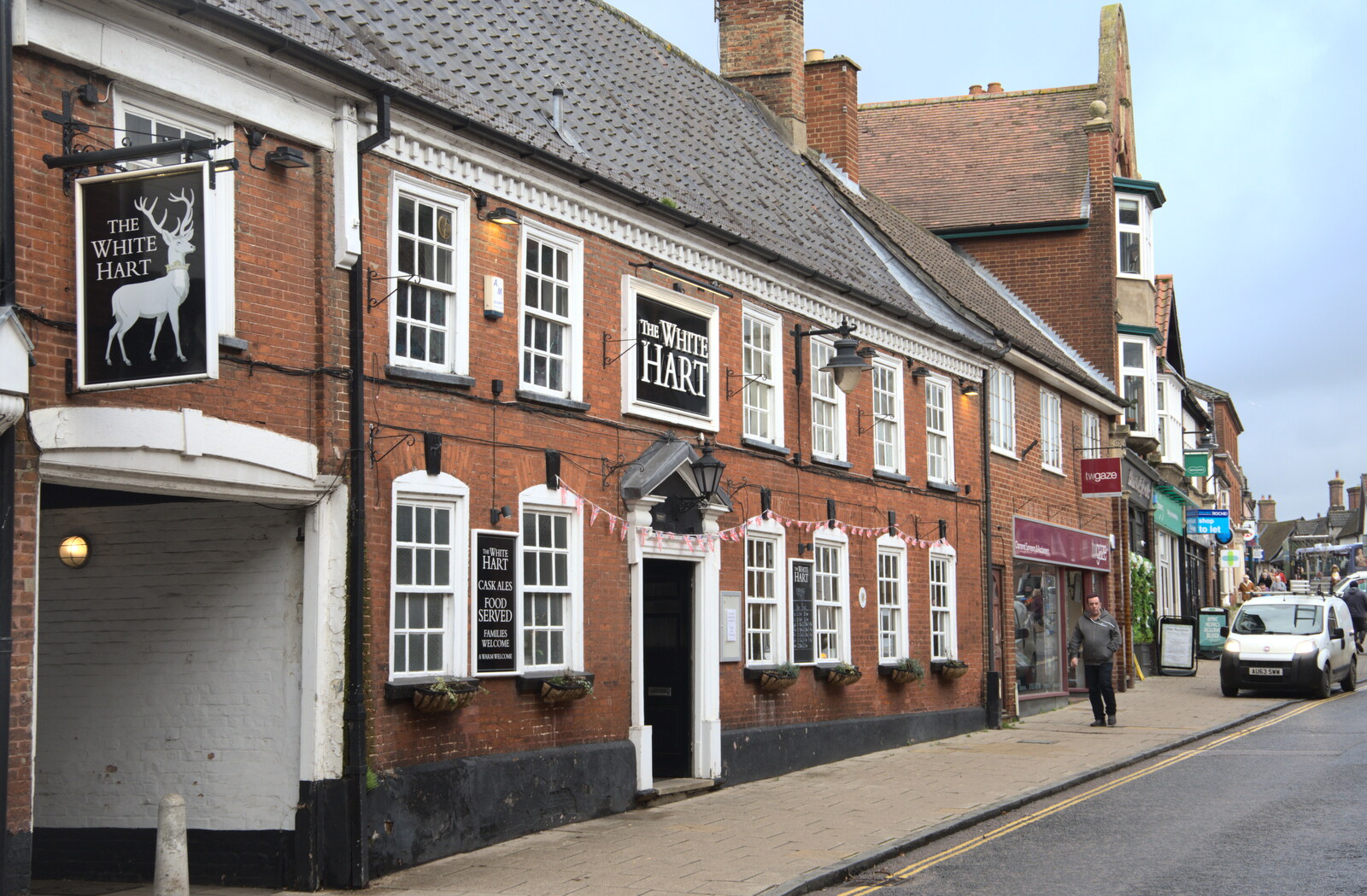 One of several pub/hotels - the White Hart from A Postcard from Wymondham, Norfolk - 26th January 2023