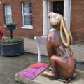 There's a giant rabbit outside the bank, A Postcard from Wymondham, Norfolk - 26th January 2023