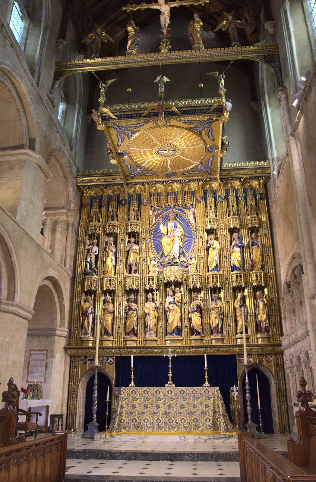 The amazing reredos, or altar screen from A Postcard from Wymondham, Norfolk - 26th January 2023