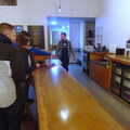 Marc points at something behind the bar, A Trip to Ampersand, Sawmills Road, Diss - 27th January 2023