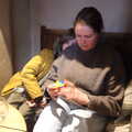 Harry hides as Isobel does some cubing, A Trip to Ampersand, Sawmills Road, Diss - 27th January 2023